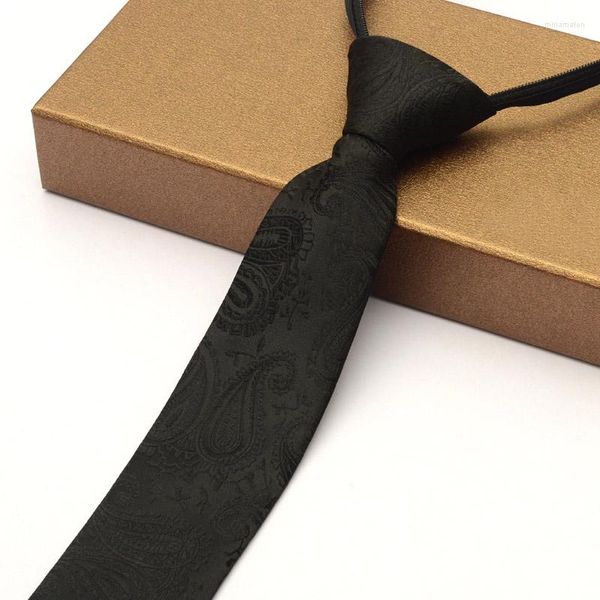 Pajaritas de alta calidad para hombre Corbata 5 cm Flaco Estrecho Moda Causal Vestido de novia Corbatas Imprimir Color sólido Negro Cravate Negocio