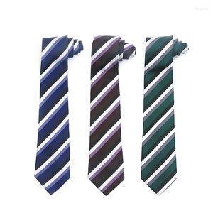 Cravates d'arc Huishi Strip Cravate Mode Hommes Design rayé Haute Qualité Cravate en soie pour hommes d'affaires Col de mariage 8cm Chemises