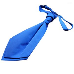 Bow Ties Ikepeibao Men's Fashion Royal Blue Pre-Tied Cravat