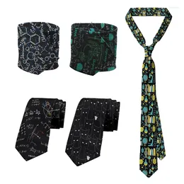 Pajaritas Interesantes Fórmulas matemáticas creativas Corbata casual Símbolos científicos Camisa de negocios Accesorios de boda para fiesta