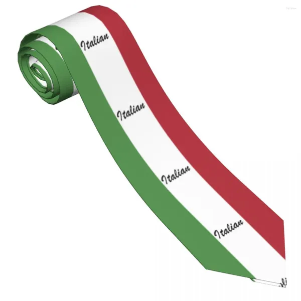 Bow Ties Italian Flag Tie Stripes Loison Unisexe Unisexe Adulte Classic Casual Neccolte Accessoires Collier graphique de qualité