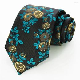 JEMYGINS Ontwerpen Klassieke Zijden Mannen Stropdas Bloemen Rose 8cm Rode Jacquard Stropdas Gravata Voor Formele Kleding Zakelijke Bruiloft