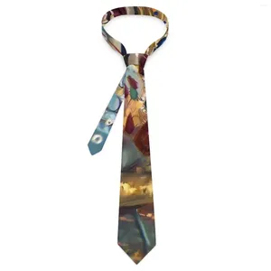 Pajaritas Jibaro Tie Love Death Robots Cuello gráfico Cuello elegante para hombres Accesorios de corbata de boda