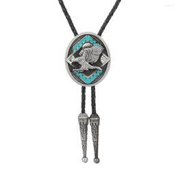 Nœuds papillon KDG Western Cowboy Flying Eagle Bolo Tie Pendentif Collier Competitive Leather