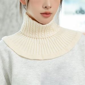 Pajaritas de punto Collar falso Bufanda Mujeres Hombres Cuello alto Falso DIY Desmontable Invierno Cálido Espesar A prueba de viento