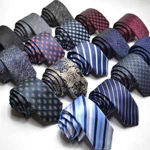 Bow Ties Koreaanse heren Tie mode smalle versie bruiloft 6 cm polyester garen 1200 pin stroptie gepersonaliseerde aangepaste fabriek direct