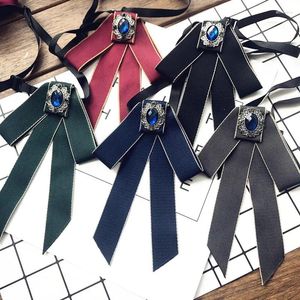 Pajaritas coreanas Streamer Tie British Hombres Joyería de boda Estilo universitario Accesorios de camisa Collar Flor Moda Bowtie hecho a mano