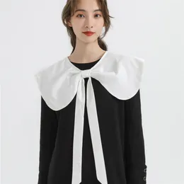 Bow Ties Bowknots Bowknots faux pour femmes Blouse Half Shirt Documable Big Shapon Wraps Cape Girls Fake