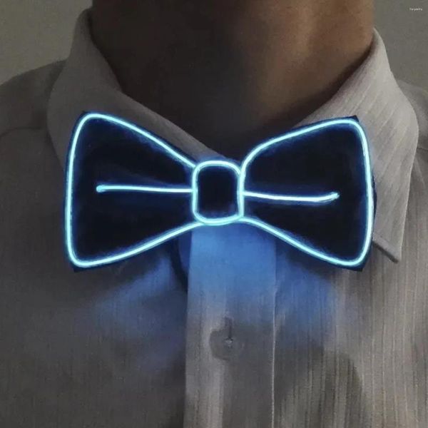 Nœuds papillon LED pour hommes, cravate lumineuse clignotante, fête de danse, soirée de noël, accessoires de décoration