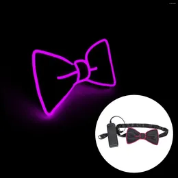 Bow Ties LED Light Up Tie Funny Luminous Corbio para Carnival Holiday Bar