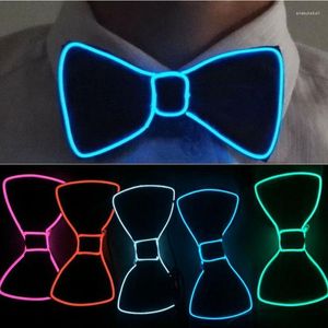 Bow Ties Light Up Mens Tie stropdier Lumineuze flitsen voor dansfeest Kerstavond decoratieboogboog Tiesbow Enek22