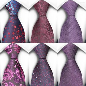 Bow Ties Luxury Novelty Purple Black 2024 Fashion Brand for Men Wedding Party Blue Blue Coldie Gift Wholesale Design Tie