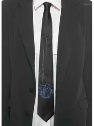 Bow Ties luxe unisex donkere yamamotostyle stropdas voor man mode dames nieuwigheidskleding accessoire