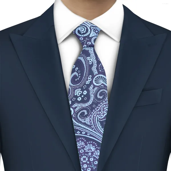 Papillon LYL 6CM Blu Paisley Jacquard Cravatte Accessori Ospiti di nozze Eleganti uomini sottili Cravatta di seta italiana Regali per gentiluomo