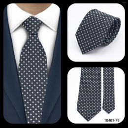 Pajaritas LYL 7 cm Exclusivo Cuadrado negro Negocios Traje para hombres Accesorios LED Corbata Invitado de boda Artículos para hombre Regalos