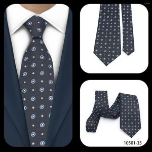 Cravates d'arc LYL 8cm Jacquard tissé cravate pour hommes points noirs mariage affaires classique mode cravate costume