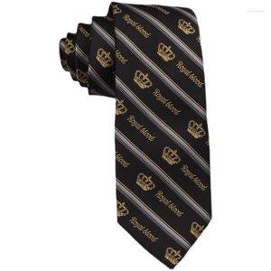 Noeuds papillon hommes hommes imprimé cravate femmes étudiantes cravate Design Original couronne broderie 7CM accessoires faits à la main