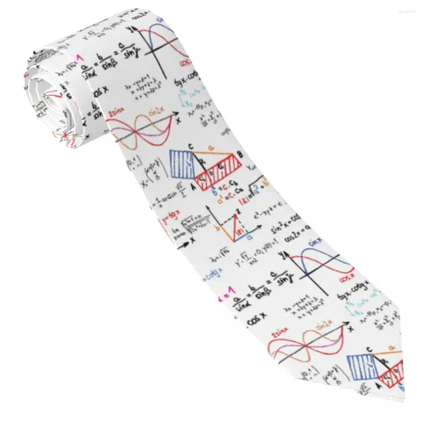 Pajaritas fórmulas matemáticas números de corbata cuello de negocios masculino Retro accesorios de corbata Casual gran calidad Collar DIY personalizado