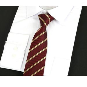 Corbatas de lazo para hombre, corbata de seda 100 Jacquard, pañuelo azul, pañuelo a rayas, corbata roja, novio, oficina de negocios, resistente al agua de alta densidad