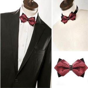 Boogbladen mannen bowtie est vlinder knoop heren accessoires accessoires luxueuze stropdas zwart cravat formeel commercieel pak huwelijksceremonie