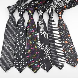 Noeuds papillon hommes mode Style Standard cravate maigre musique cravate simplicité conception 8 cm largeur hommes pour fête formelle concepteur