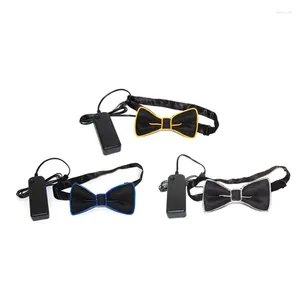 Bow Ties Men's LED Diestres iluminados para colgar Música Holiday Masquerade Balls