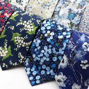 Strikjes Heren Mooi Katoen Blauw Bloemenpatroon Stropdassen Voor Unieke Bruiloft Zakelijk Feest Dagelijks Pak Overhemd Dragen Accessoires Geschenken