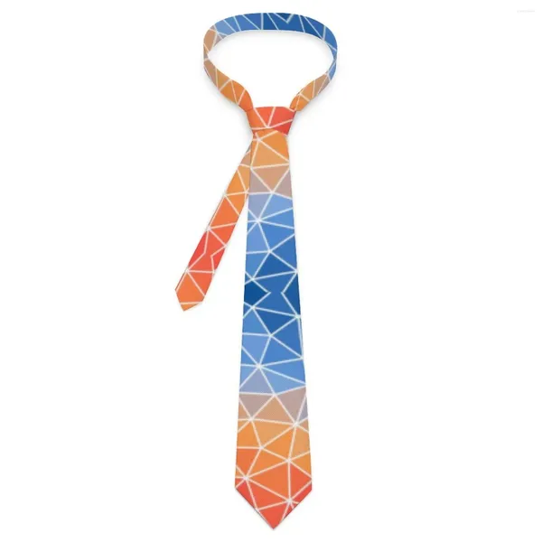 Bow Ties Tie pour hommes ombre Geo Print Neck Sunrise rétro Collier décontracté DIY CUSTUM