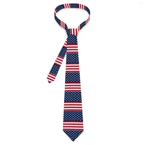 Nœuds papillons pour hommes, drapeau américain, cou, patriotique, rouge, blanc, bleu, étoiles, rayures, conception de collier, accessoires de fête de mariage