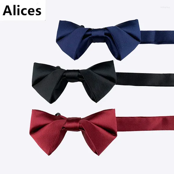 Nœuds papillon Hommes Femmes Mode Papillon Fête De Mariage Cravate Pour Garçons Filles Solide Vin Noir Marine Bowknot En Gros Accessoires Bowtie