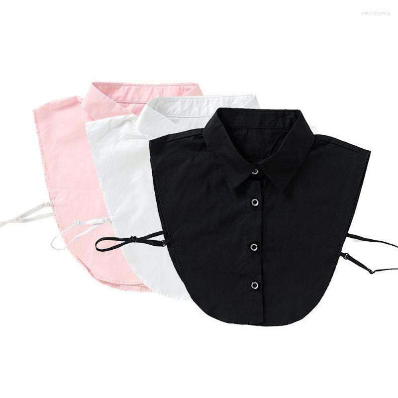 Bow Ties Men Women Shirt Fake Collar Lengthen Adjustable Detachable Collars Blouse Lapel Tie Solid Sweater Accessories