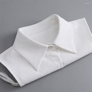 Bow Ties Mens Bend Fake Collar Women Front Tie de l'avant Mesdames White Halmit Shirt Détachenable Business Falle Falle Accessoire