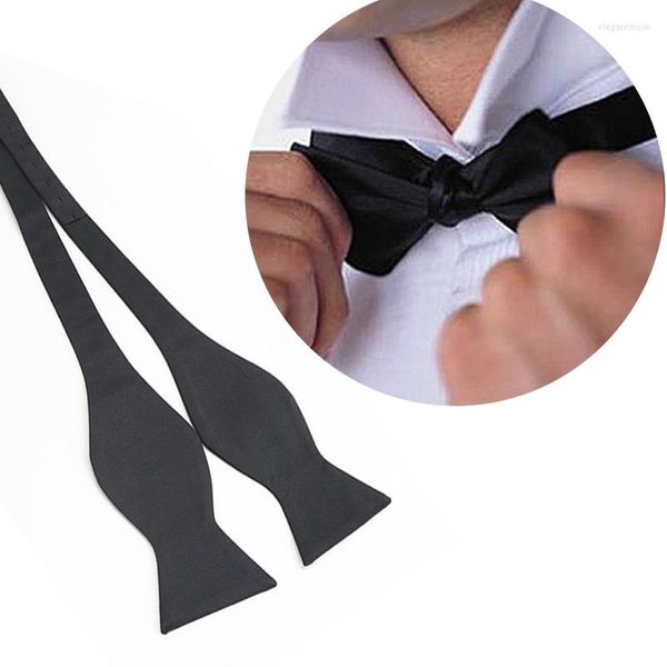 Corbatas de lazo para hombre, corbata de moño clásica, corbata sin nudos, moda Formal de satén, poliéster, calabaza, trajes de regalo, corbatas atadas para boda de hombre