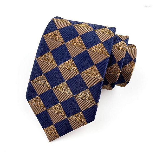 Noeuds papillon Hommes Soie Homme Nouveauté Cravate Or Bleu Jacquard Cravat Pour Adulte Blouse De Mariage Accessoire Gravatas Para Homens YUS12