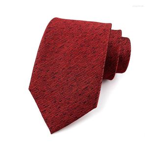 Noeuds papillon hommes soie homme nouveauté cravate vin rouge solide Jacquard cravate pour adulte Blouse mariage accessoire Gravatas Ascot YUS14