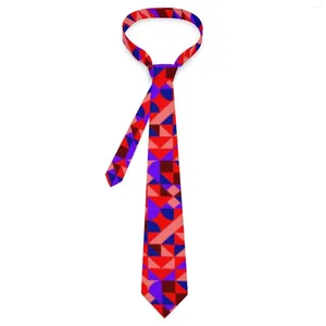 Bow Ties Mens Tie geo print nek abstract geometrische kunst retro trendy kraagontwerp bruiloft feest kwaliteit stropdas accessoires