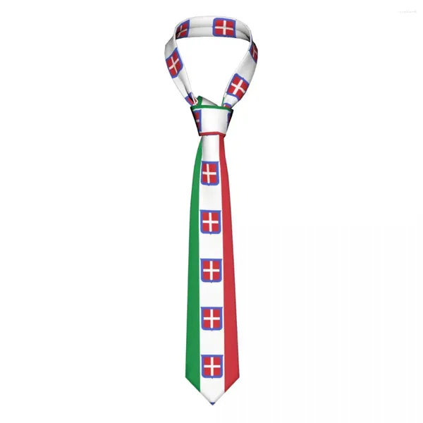 Cravates d'arc Cravate pour hommes Slim Skinny Drapeau de l'Italie Imprimer Cravate Mode Free Style Hommes Party Mariage