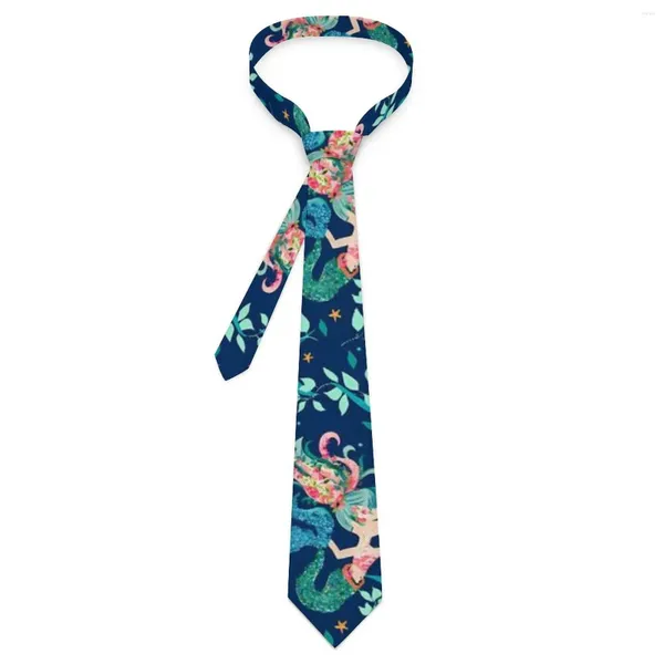 Nœuds papillon sirènes cravate coloré imprimé Floral personnalisé cou nouveauté col décontracté pour hommes accessoires de cravate de fête de mariage