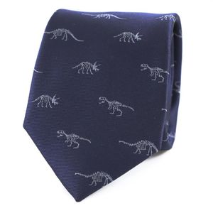 Nœuds papillons en microfibre Jacquard motif squelette de dinosaure, cravate animale, cadeau d'anniversaire pour la fête des pères