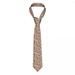 Nœuds papillons Cravate de signal nautique Drapeaux colorés Modèle Chemise Mode Cou Party Polyester Soie Accessoires pour hommes Cravat