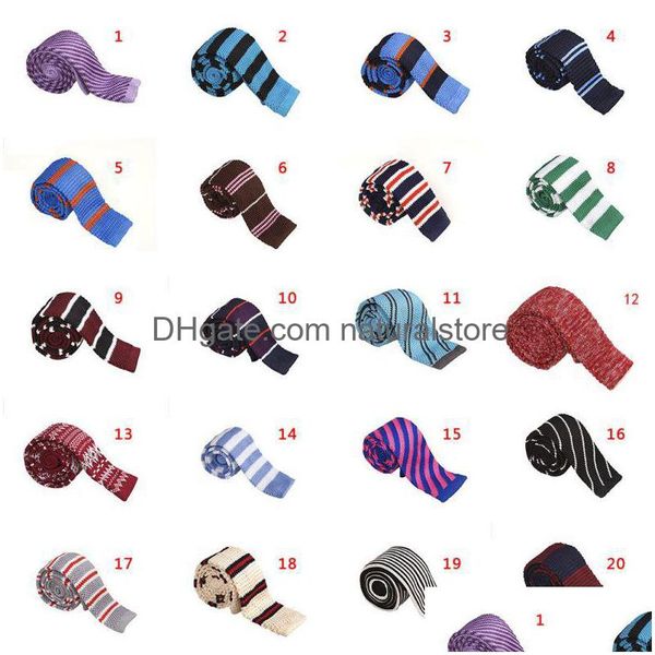 Bow Ties Nouvelles cravates de mode Men de style garçons en tricot à cravate en tricot