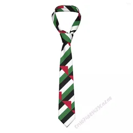 Bow Linds Palestine Flag Neck for Men Women Casual Plaid Tie Suits Slim Wedding Farty Gravatas Regalo orgulloso