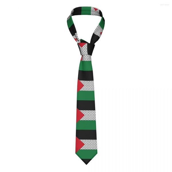 Pajaritas Bandera de Palestina Corbata Ancho Palestino Hatta Kufiya Keffiyeh Patrón Corbata Hombres Camisa Accesorios Gravatas Boda Negocios