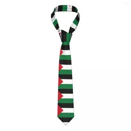 Bow bindt Palestina vlag unisex stropdassen mager polyester 8 cm klassieke nek voor herenpakken accessoires bruiloftsbedrijf