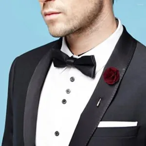 Bow Ties Polyester Classic en Fashionable Men S Tie voor stijlvolle look Pre-Tied Bowties Gifts Black