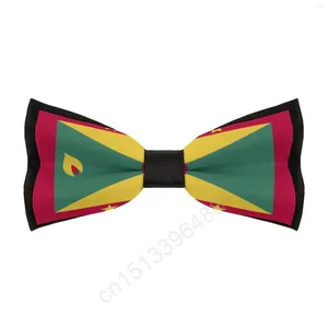 Cravates d'arc Polyester Grenade Drapeau Bowtie pour hommes Mode Casual Hommes Cravate Cravate Costumes de fête de mariage Cravate