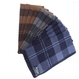 Strikjes Prettyia 12pack Heren Plaid Katoen Zakdoek Hanky Zakdoeken 40x40cm