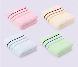 Pajarita producto toalla a rayas algodón 14 archivo de corte grueso suave absorbente pareja hogar hilo de torsión débil