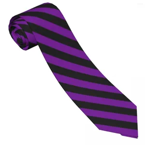 Pajaritas Púrpura Rayas Corbata Moda Geométrica Impreso Cuello Retro Casual Collar Unisex Adulto Boda Corbata Accesorios