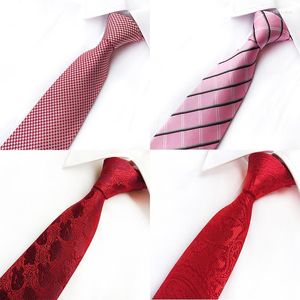 Noeuds papillon rouge Paisley pied de poule hommes à la mode 8CM mariage bureau cravatesBow Emel22